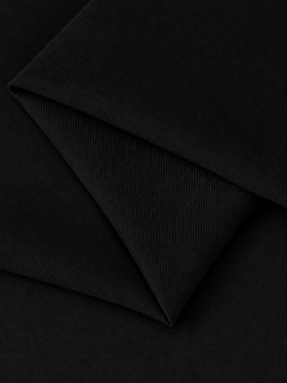 Black 2 Pieces Slim Fit One Button Women's Suits for Commuting