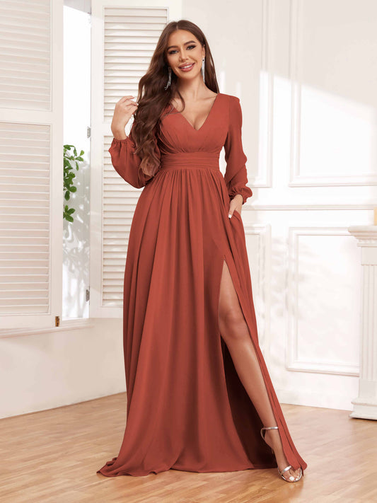 modest rust bridesmaid dress 20 Stunning Rust Bridesmaid Dresses for the Trendy Bride Kennedy Blue