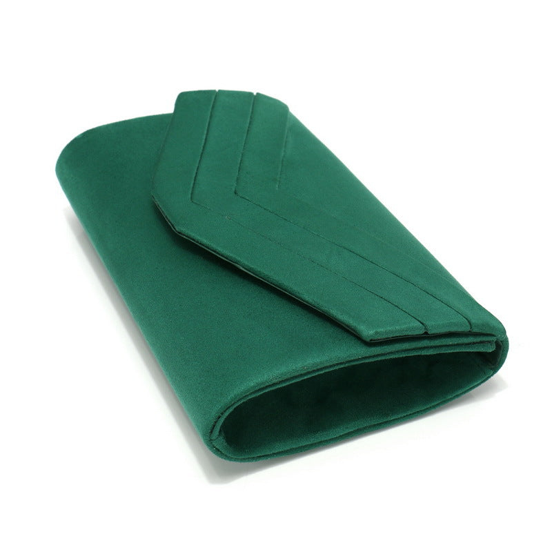 Classic Envelope Evening Clutch Purse with Detachable Chain Strap for Wedding & Party