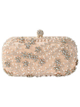Elegant Prom Pearl Crystal Rhinestone Evening Clutch Bag