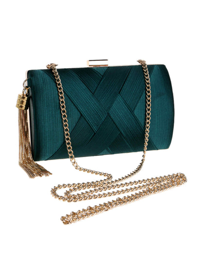 Elegant Satin Clutch Bag for Wedding Guest, Evening Dress & Cocktail Party