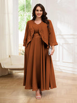 Embellished Two Pieces Appliques Plus Size Mother Of The Bride Dresses