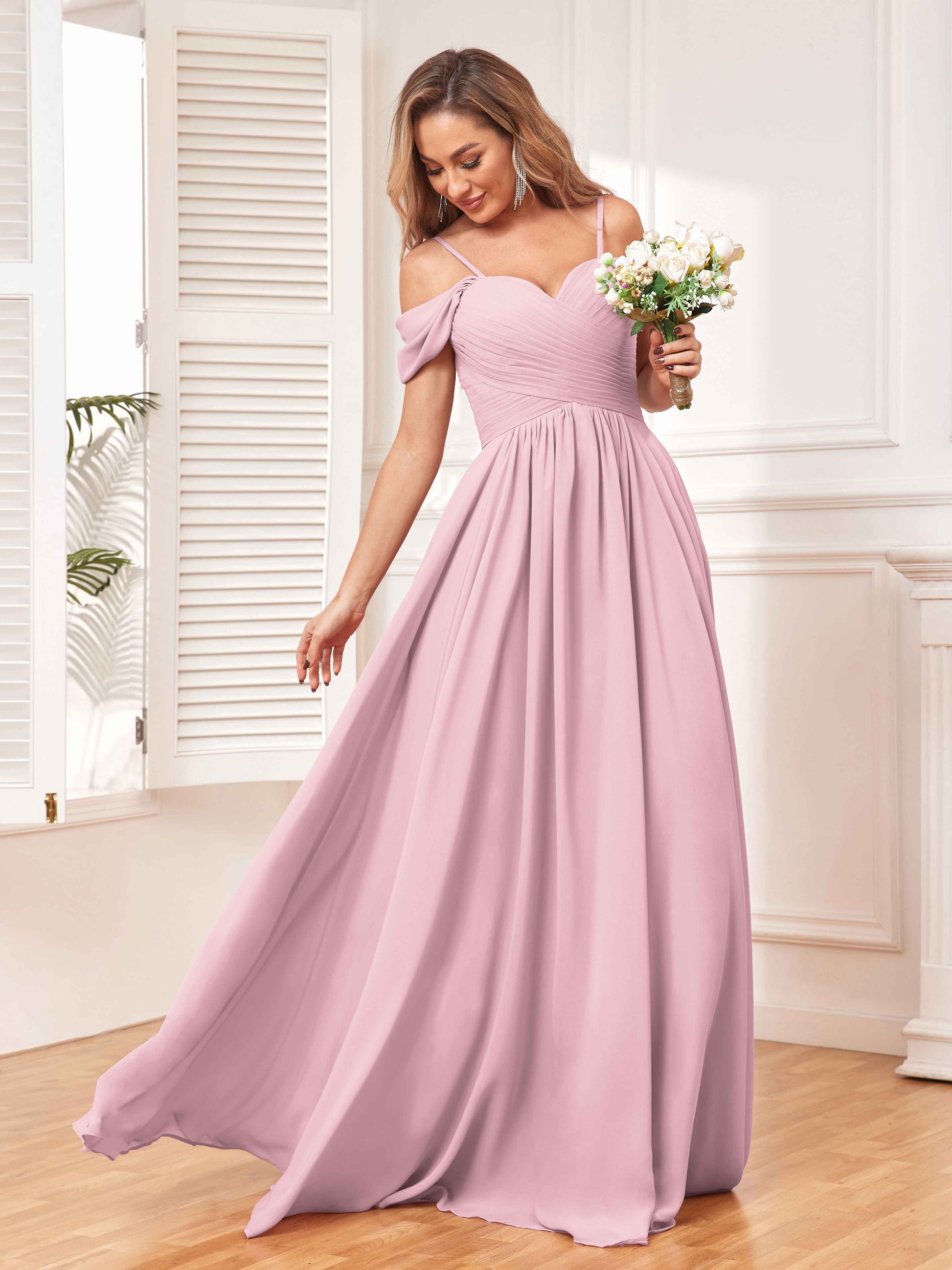 Enthralling A Line Draped Sleeves Bridesmaid Dresses With Pockets mollyevers.com Enthralling A Line Draped Sleeves Bridesmaid Dresses With Pockets mollyevers.com