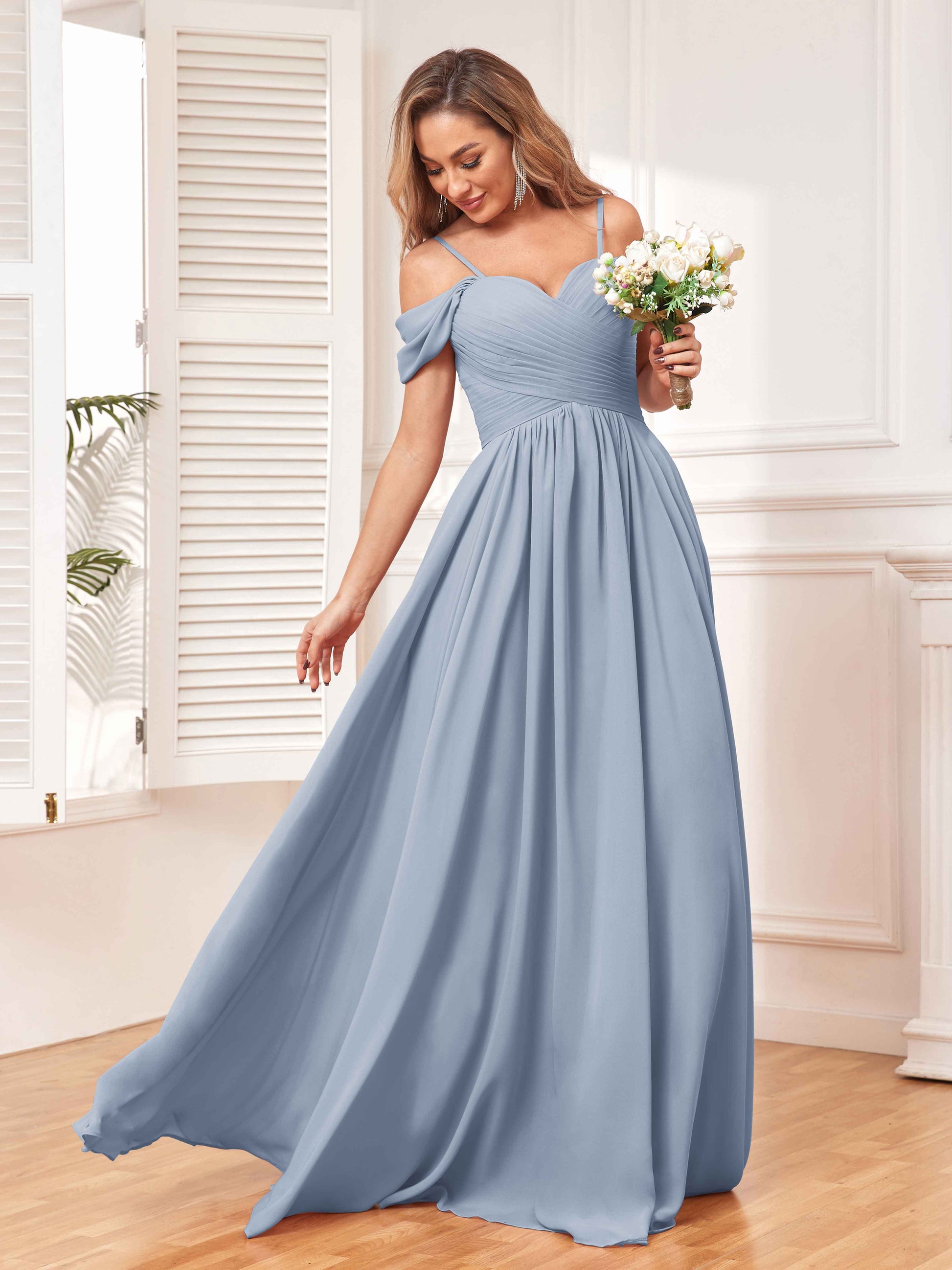 Enthralling A Line Draped Sleeves Bridesmaid Dresses With Pockets mollyevers.com Enthralling A Line Draped Sleeves Bridesmaid Dresses With Pockets mollyevers.com