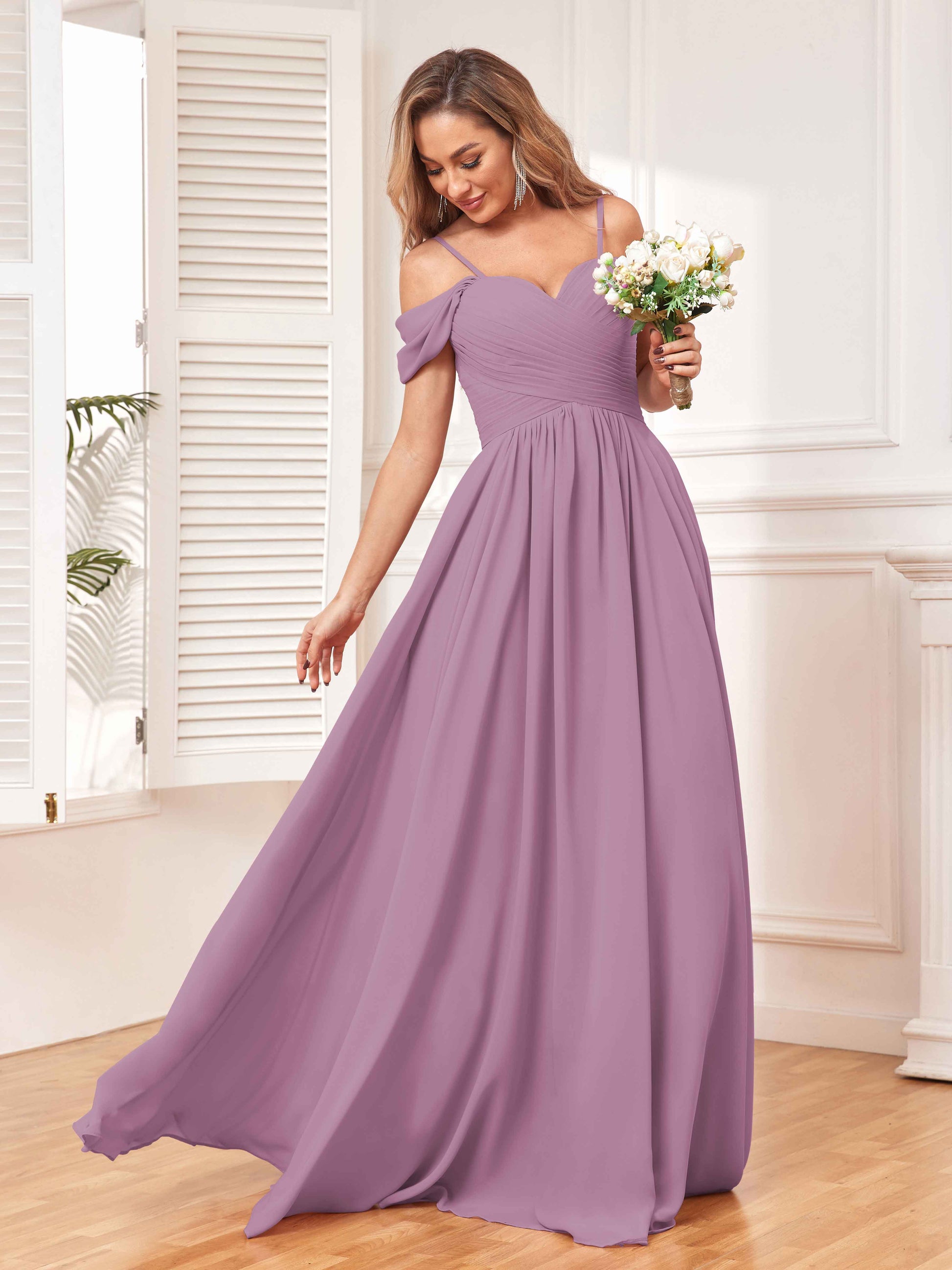 Enthralling A Line Draped Sleeves Bridesmaid Dresses With Pockets mollyevers.com Enthralling A Line Draped Sleeves Bridesmaid Dresses With Pockets mollyevers.com