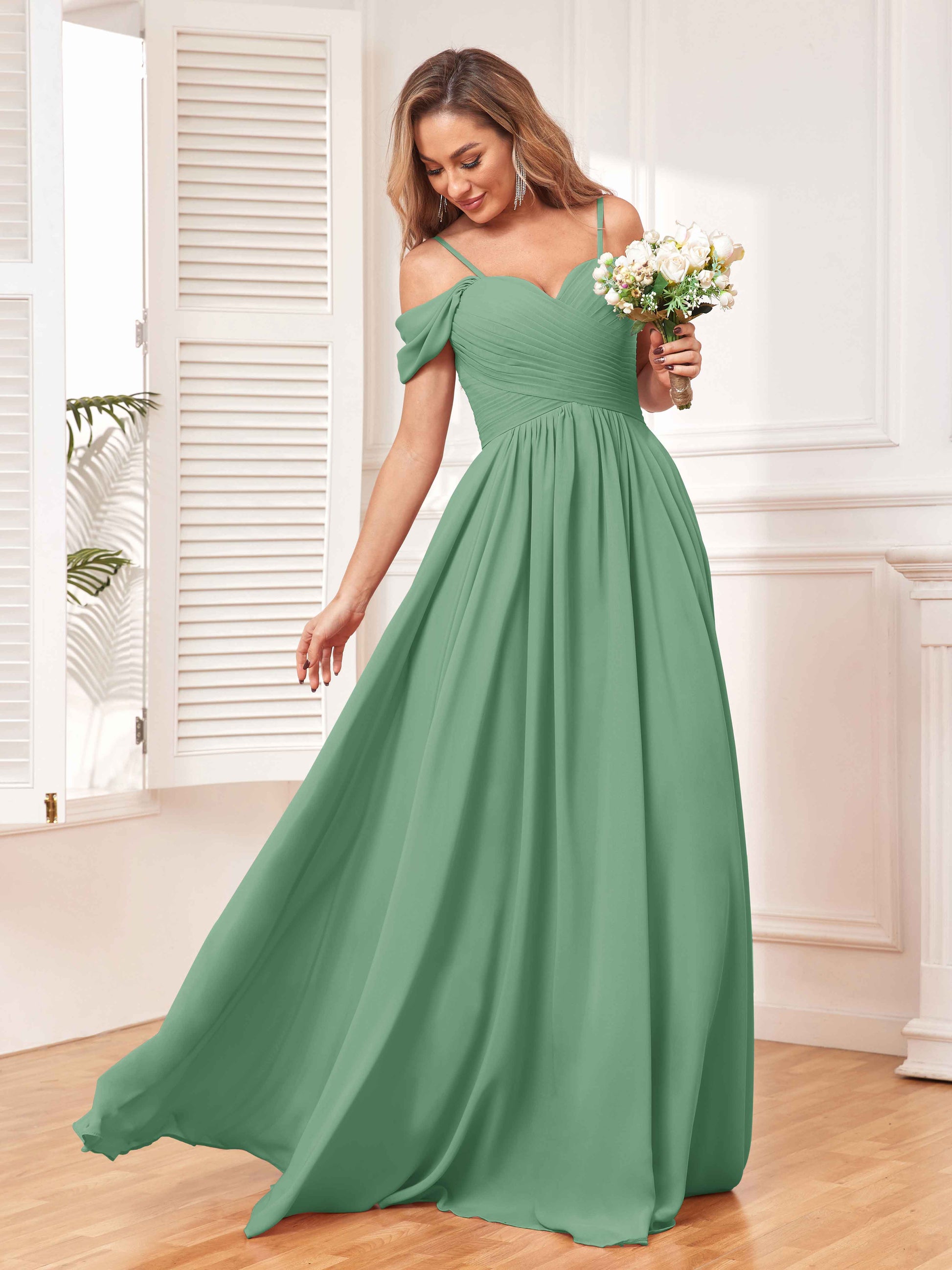 Enthralling A Line Draped Sleeves Bridesmaid Dresses With Pockets mollyevers.com Enthralling A Line Draped Sleeves Bridesmaid Dresses With Pockets mollyevers.com