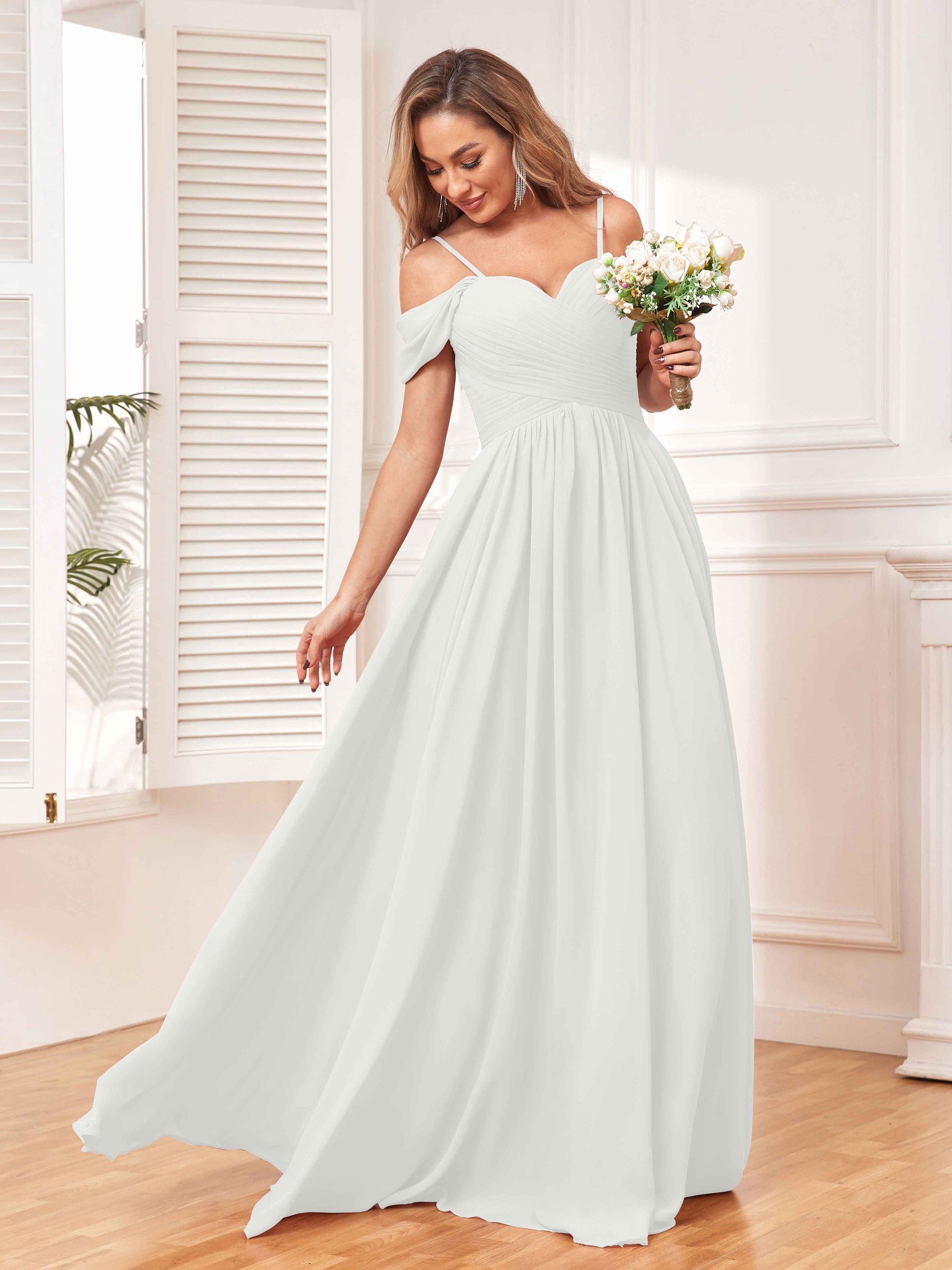 Enthralling A Line Draped Sleeves Bridesmaid Dresses With Pockets mollyevers.com Enthralling A Line Draped Sleeves Bridesmaid Dresses With Pockets mollyevers.com