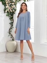 Glamorous Round Two Pieces Chiffon Knee Length Mother Of The Bride Dresses