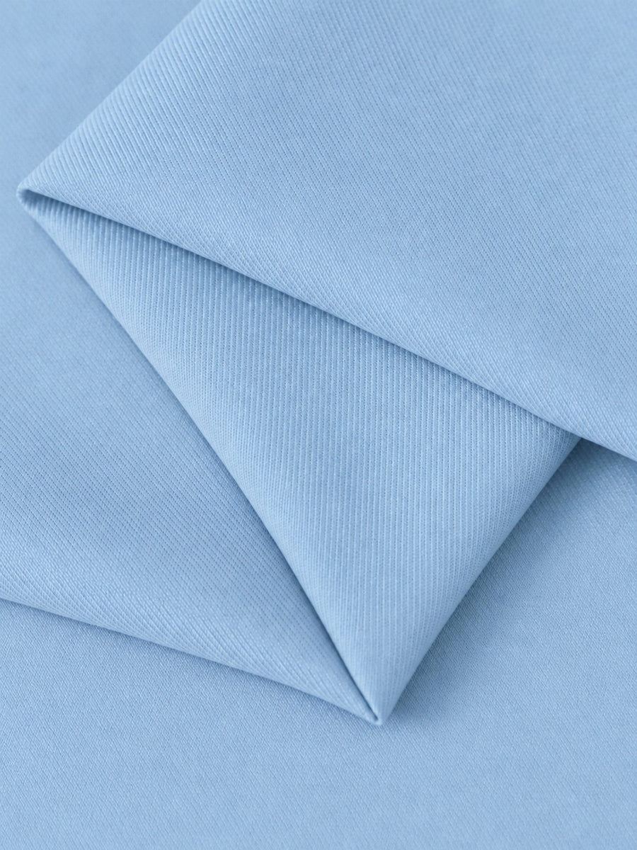 Light Blue 2 Pieces Slim Fit One Button Women's Suits for Commuting