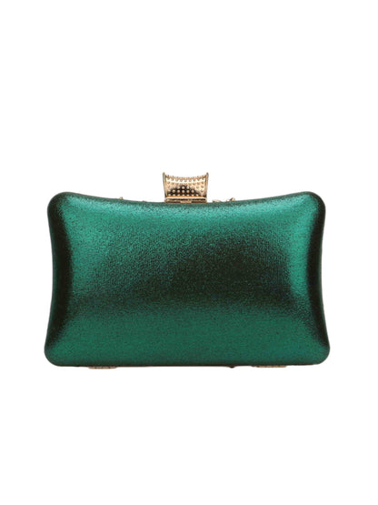 Luxury Floral Metal Crystal Evening Clutch Bag for Wedding, Cocktail & Evening Party