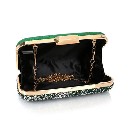 Luxury Full Rhinestone Acrylic Evening Clutch Bag for Wedding, Prom & Formal Events