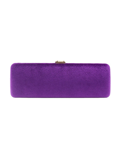Luxury Satin Evening Clutch Bag with Leaf Clasp for Wedding, Prom & Formal Events