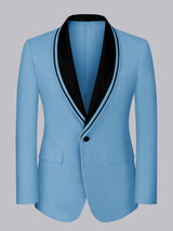 Men's Blazer Tailored Fit One Button Shawl Lapel Formal Business Wear