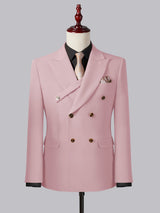 Men's Jacket Tailored Fit Two Buttons Single Breasted Notch Lapel Strap Groom Outfit