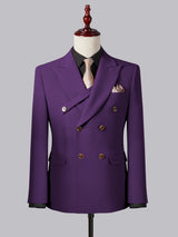 Men's Jacket Tailored Fit Two Buttons Single Breasted Notch Lapel Strap Groom Outfit