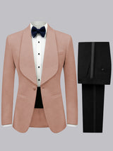 Men's Suits 2 Pieces Slim Fit Tuxedo Shawl Lapel Wedding & Formal Blazer Set