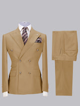 Men's Suits 2 Pieces Slim Fit Two Buttons Groom Outfit Award Ceremony Elegant Gentleman Style