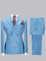 Men's Suits 2 Pieces Slim Fit Two Buttons Groom Outfit Award Ceremony Elegant Gentleman Style