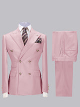 Men's Suits 2 Pieces Slim Fit Two Buttons Groom Outfit Award Ceremony Elegant Gentleman Style