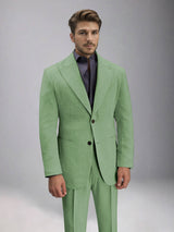 Men's Suits 2 Pieces Tailored Fit Linen Suit Set for Warm Weather Style