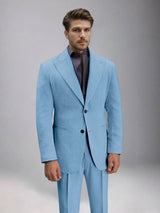 Men's Suits 2 Pieces Tailored Fit Linen Suit Set for Warm Weather Style