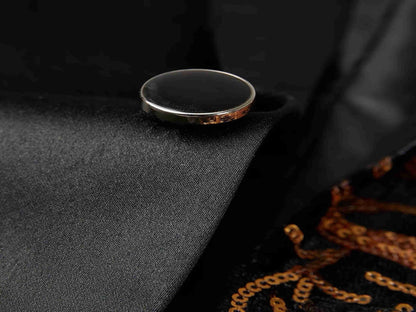 Men's Blazer Slim Fit Sequined One Button for Gala & Banquet