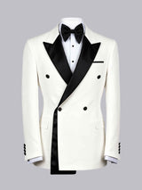 Men's Jackets Slim Fit Double Breasted Blazer for Wedding Parties