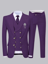 Men's Suits 3 Pieces Slim Fit Two Buttons Wedding Suits