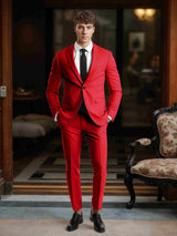 Men's Suits 2 Pieces Slim Fit Two Buttons Wedding Outfit