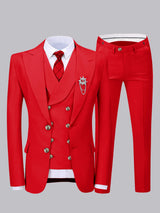 Men's Suits 3 Pieces Slim Fit Two Buttons Wedding Suits