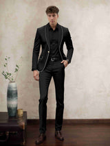 Men's Suits 2 Pieces Modern Style One Button for Business and Wedding