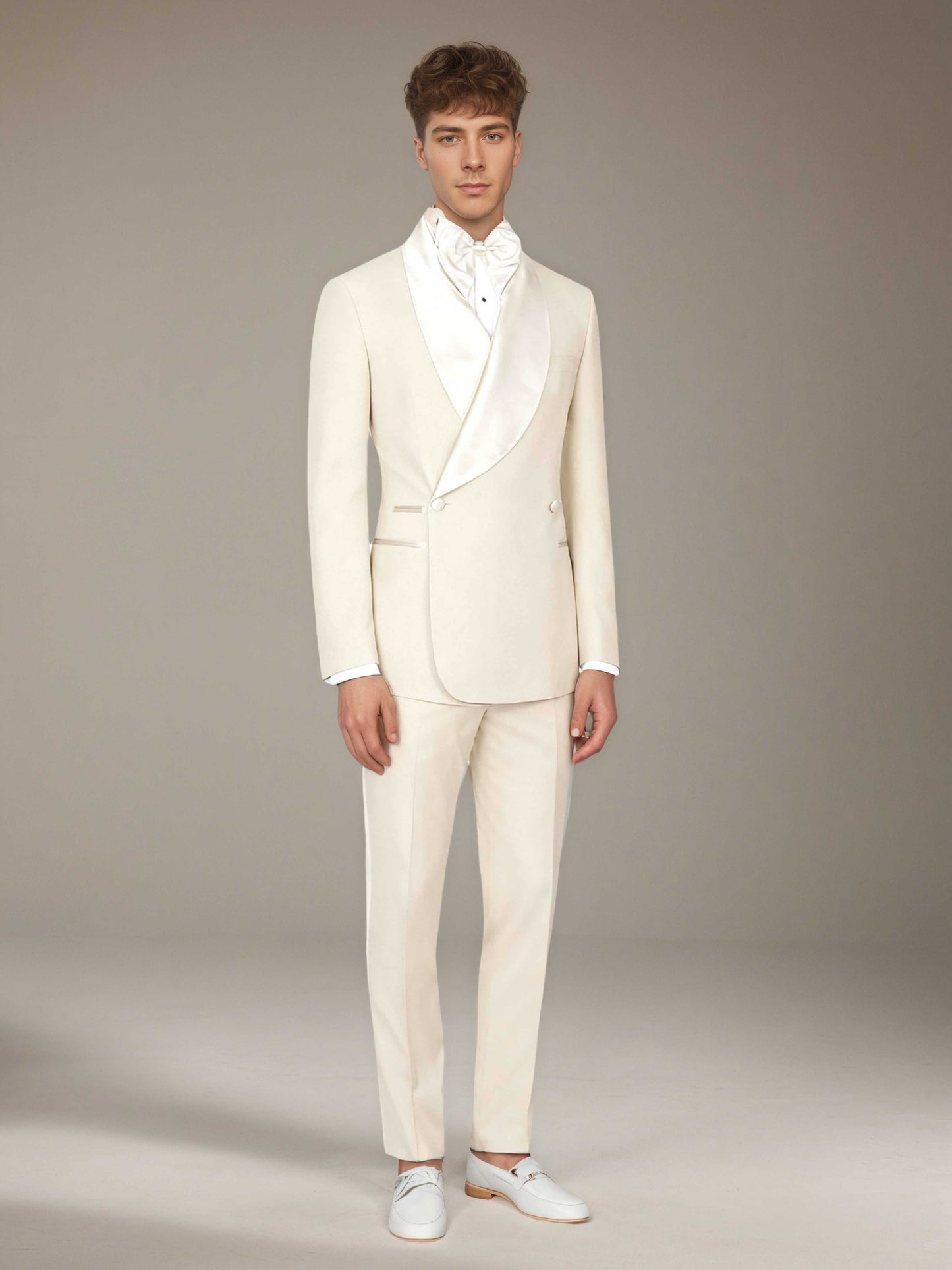 Men's Suits 2 Pieces Slim Fit Gala Night Attire Elegant Formal Wear