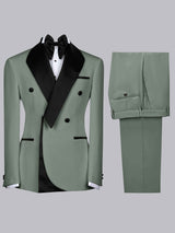 Men's Suits 2 Pieces Modern Style Groom Outfit Elegant Style