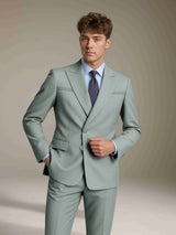 Men's Suits 2 Pieces Modern Style Pleated Wrap Suit Formal Events Sophisticated Detailing