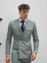 Men's Suits 2 Pieces Slim Fit Two Buttons Office Wear Sharp and Polished Appearance