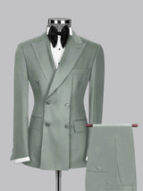 Men's Suits 2 Pieces Tailored Fit Two Buttons Wedding Groom Suits