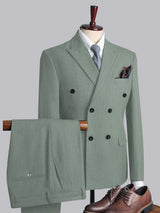 Men's Suits 3 Pieces Modern Style Double Breasted Elegant Formal Wear for Special Occasions