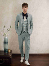 Men's Suits 3 Pieces Modern Style One Button Wedding Groom Formal Wear