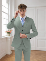 Men's Suits 3 Pieces Modern Style One Button Groom Outfit for Elegant Ceremonies