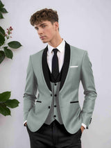 Men's Suits 3 Pieces Modern Style Two Buttons Groom Outfit All Season Wear