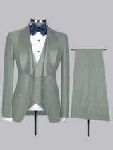 Men's Suits 3 Pieces Slim Fit One Button Elegant Formal Look Wedding Day Outfit