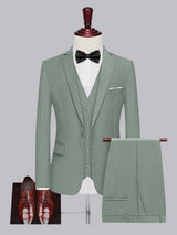 Men's Suits 3 Pieces Slim Fit One Button Groom Outfit Timeless Elegance