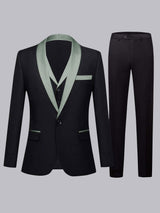 Men's Suits 3 Pieces Slim Fit One Button Shawl Lapel Daily Workwear Comfortable Fit