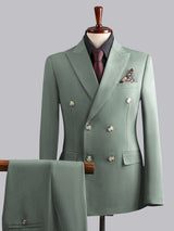 Men's Suits 3 Pieces Tailored Fit Double Breasted Groom Outfit All Season Wear