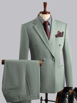 Men's Suits 3 Pieces Tailored Fit Double Breasted Modern Look for City Weddings