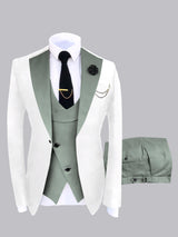 Men's Suits 3 Pieces Tailored Fit One Button Elegant Formal Wear