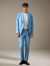 Men's Suits 2 Pieces Modern Style One Button Blazer and Trousers Daily Workwear Comfortable Fit