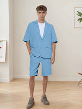 Men's Suits 2 Pieces Modern Style One Button Lightweight Spring Summer Wear