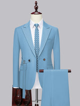 Men's Suits 2 Pieces Modern Style One Button Timeless Elegance