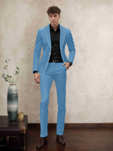 Men's Suits 2 Pieces Modern Style One Button for Business and Wedding